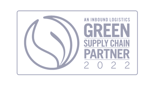 The award logo for Inbound Logistics Green Supply Chain Partner for 2022. 